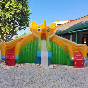 Parque Acuático <span class=keywords><strong>Inflable</strong></span> con Temática de Elefantes, Juegos de Parque de Diversiones Acuáticas de PVC, Tobogán de Piscina, Soplador, Fácil de Instalar, <span class=keywords><strong>Castillo</strong></span> <span class=keywords><strong>Inflable</strong></span> para Niños - Product Image 3