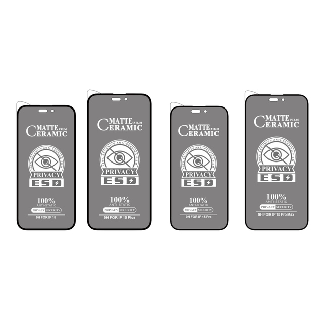 Micas De Celular Ceramic Privacy Film Anti Spy Full Cover for iphone 14 Pro Max Screen Protector
