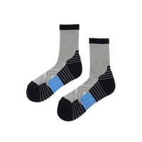 Chaussettes en laine mérinos avec logo personnalisé, bordure tricotée, protection du talon et des orteils, compression, randonnée en plein air, sports