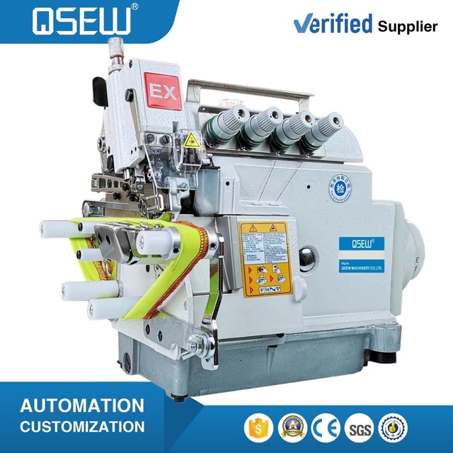 QS-5100D-CL High Speed Cylinder Bed Manual Collar Industrial Overlock Industrial Sewing Machine