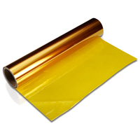 Cinta de Poliimida Ámbar de 0.05mm, 500V, Aislamiento Eléctrico, Resistente al Calor, Película de PI, Cinta Kapton para Envoltura de Bobinas de Transformadores