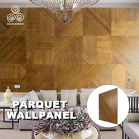 MUMU Revêtement Mural Décoratif Canelé en Bois Massif Flexible pour Intérieur de Meubles et Armoires