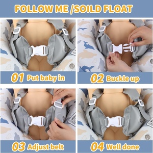 Flotteur gonflable pour bébé en PVC pour piscine avec siège, sécurité et confort, flotteur pour bébé avec protection solaire - Product Image 6