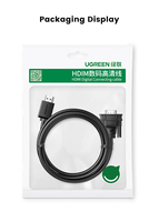Câble UGREEN vers DVI Version 1.4 Haute Définition Mâle-Mâle Câble Vidéo 4K HD106