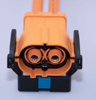 Connecteur DC HVIL à alimentation directe modèle YRL-808-002 Luckyconnectors 800 3 broches 120A 125A Haute tension Interlock PA66 Orange Zinc