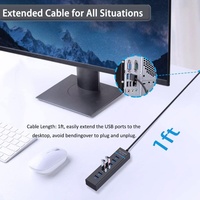 7포트 5Gbps USB 3.0 허브 스플리터 USB 2.0 7 in 1 허브 스플리터 PC 컴퓨터 노트북용