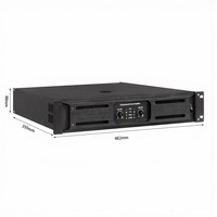 Amplificateur de puissance professionnel 900 à 2 canaux, 3000W, classe D, en métal, à faible bruit, avec protection de sécurité haute fidélité et réponse en fréquence de 20Hz-20kHz