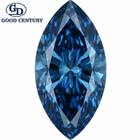 Diamant de laboratoire de couleur fantaisie certifié IGI Good Century, taille marquise, jaune, rose, bleu, vert, rouge, pierre lâche pour bijoux personnalisés