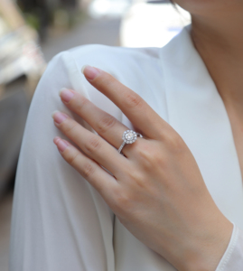 Moissanite 925 anillo de bodas de plata esterlina compromiso mujeres anillo de boda joyería fina anillo de plata de moda - Product Image 6