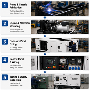 Generador Diésel Silencioso Insonorizado de 220V para Cummins, Trifásico, 220kw-400kw, 500kva-275kva, en Venta - Product Image 5