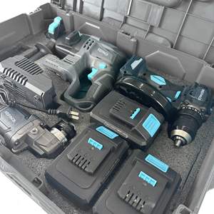 Jeu d'outils à batterie 20V sans fil perceuse d'angle <span class=keywords><strong>Gringer</strong></span> 125mm 20mm marteau - Product Image 4