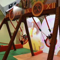 Jeu interactif commercial de balançoire à détection de mouvement dynamique - Jeu de projection pour les centres d'amusement et d'apprentissage pour enfants