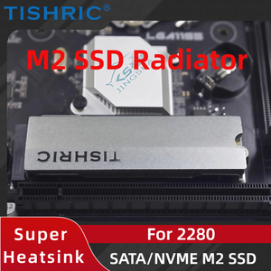 TISHRIC <span class=keywords><strong>Ssd</strong></span> M.2 Radiateur SATA NGFF /Nvme <span class=keywords><strong>SSD</strong></span> <span class=keywords><strong>Dissipateur</strong></span> de chaleur M2 2280 <span class=keywords><strong>SSD</strong></span> <span class=keywords><strong>Dissipateur</strong></span> <span class=keywords><strong>thermique</strong></span> en aluminium 9mm avec coussin <span class=keywords><strong>thermique</strong></span> <span class=keywords><strong>PS5</strong></span> PC de bureau - Product Image 3