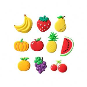 Cadeaux créatifs, aimants de réfrigérateur décoratifs en forme de fruits et d'animaux de dessin animé, 2D/3D - Product Image 1