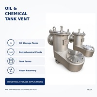 Vanne de décharge de pression et de vide API 2000 Pipe Away pour système de récupération de vapeurs de réservoirs de stockage d'hydrocarbures et de produits chimiques DN50-DN300