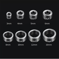 Colliers de profondeur pour perceuse à bois de 3 à 16 mm, positionneur d'anneaux, perceuse à bois, billes en acier, vis à tête plate