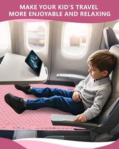 Promotion d'échantillons gratuits : Plateau de voyage multifonctionnel pour enfants avec poches, table d'activités pour siège auto, plateau de voyage pour bébé et tout-petit, plateau de rangement pour vêtements - Product Image 3