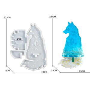 <span class=keywords><strong>Wolf</strong></span> Totem Wall Mount Silicone khuôn DIY nến Wall Mount đồ trang trí đồ nội thất trang trí đúc khuôn - Product Image 2