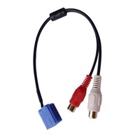 Cable de Entrada Auxiliar RCA para Radio de Coche Blaupunkt, Adaptador para Reproductor de CD para Volkswagen Audi Becker Mini ISO 8 Pines