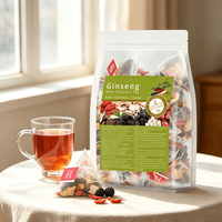 LUMIFLORA Sachets de poudre de dattes rouges, baies de goji et maca, Thé aux neuf trésors au ginseng de qualité supérieure, 5g*30 unités, Durée de conservation de 18 mois