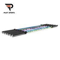 PILOTSPORTS Barre d'haltérophilie camouflage 15/20 kg en acier allié, logo personnalisé, moletage, capacité de charge élevée pour la salle de sport et le fitness