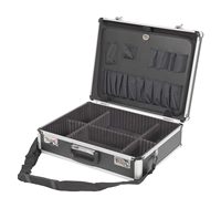 Mallette à outils en aluminium personnalisable Sangle de transport portable Boîte à outils en aluminium avec séparateur