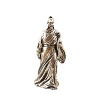 Figurines de thé en laiton Hua Tuo à cheval, décorations d'intérieur, objets de bureau, petits ornements