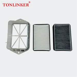 TONLINKER 2 Holes Air Filter For Vw Beetle A5 Jetta6 Sharan Tiguan NF For Audi Q3 8U For SEAT Alhambra Car External Air Filter