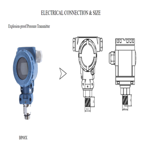 เครื่องส่งสัญญาณความดันอากาศก๊าซ ATEX อุณหภูมิสูงจอแสดงผลดิจิตอล4-20mA 0.5-4.5V - Product Image 5