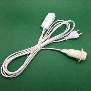 Оптовый кабель питания для ламп HM Brand, белый, 1,5 м, с 2-контактным штекером EU, медным проводником, ПВХ-изоляцией, высоковольтный, для выключателей - Product Image 6