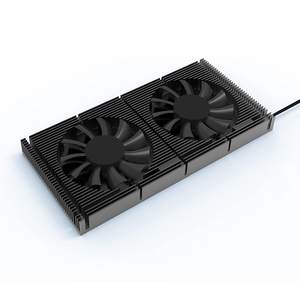 Ventilateur de refroidissement en aluminium PWM à 4 broches avec roulement à billes, lumière LED colorée, 20 CFM-Muet, refroidisseur <span class=keywords><strong>GPU</strong></span>/CPU pour carte graphique - Product Image 1
