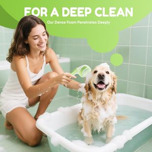 Wholesale Pet <b>Bath</b> Brush with Shampoo Dispenser Easy Dog Washing for Dogs and Cats - Product Image 3