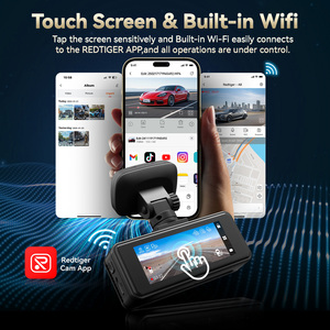 Redtiger Dealer A8 4K+1080P Front and Rear Dual <b>Dash</b> Cam Loop Recording Touch Screen Car Black Box - Product Image 5