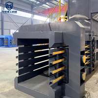 Presse à balles horizontale entièrement automatique pour films plastiques et vieux vêtements, efficace et économe en énergie, pour le recyclage.