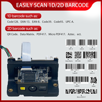 Lecteur de codes-barres JOAD CMOS QR Code 1D/2D Interface USB 300/scan Garantie 1 an Noir A4 640x480 SDK Stock 32 bits personnalisé