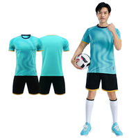 Maillot de football d'entraînement pour adultes imprimé à prix abordable, uniformes de football avec numéro de sponsor personnalisé, kit de football 100 % polyester