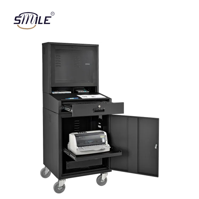 CHNSMILE High Quality Steel Mobile Workshop Computer Cabinet 4 Wheels Custom PC Sheet Metal Fabrication IP54 Waterproof