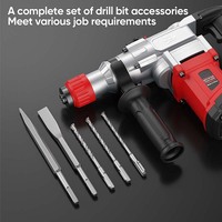 Marteaux Perforateurs Rotatifs Professionnels, Kit Combiné d'Outils Électriques, Perceuses Rechargeables, Ensembles d'Outils de Perçage