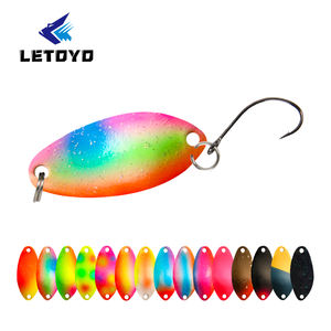 Esca Artificiale Rigida LETOYO 2.5g 3.5g 5g per Acqua Dolce e Salata, Ondulante in Metallo per Pesca a Spigola e Trota - Product Image 1