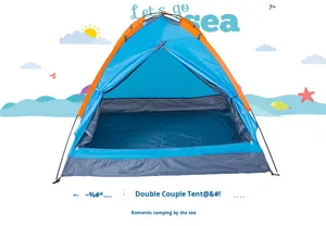 Tente pour 2 personnes, légère, 3 saisons, pour la randonnée en famille, le camping, avec poteaux en aluminium, imperméable - Product Image 6