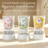 Diffuseur de parfum d'intérieur longue durée aux perles de cristal inversées, extrait botanique, désodorisant d'ambiance 180g, décoration