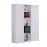 Armoire de classement en acier, design moderne, double porte, serrure à clé réglable, écologique, grande capacité, durable, pour bureaux, écoles, ateliers