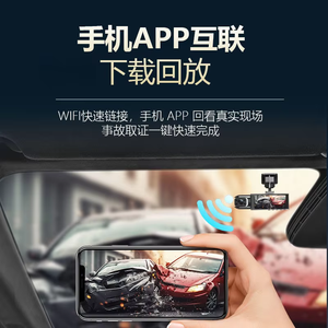 Cámara para Auto WiFi 1080P con Pantalla IPS de 3.16 Pulgadas y 140° de Ángulo de Visión °   Cámara para Auto de Gran Angular Hongxin con Chip 3303, Compatible con Tarjeta TF de 128G y Grabación en Bucle - Product Image 4