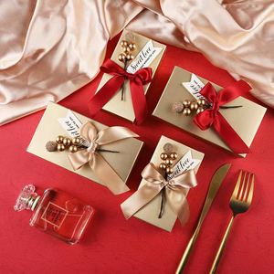 Rượu sâm banh giấy vàng bóng Hộp Quà Tặng ủng hộ đám cưới Hộp Quà Tặng Giấy sô cô la kẹo Cookie hộp với cung bao bì - Product Image 4