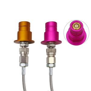 Tuyau d'air tressé en acier inoxydable W21.8 avec adaptateur à connexion rapide fileté CGA320 pour réservoir de CO2 externe, 1,5 m, compatible SodaStream - Product Image 6