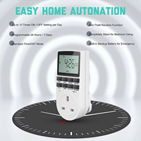 Temporizador de enchufe para interiores programable de 24 horas Compatible con UE/EE. UU. Máx. Temporizadores de 230V para enchufes eléctricos