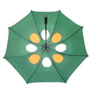 Custom Weatherproof Print Factory Wholesale Custom Logo Personality Sublimation Golf Umbrella Promotional Umbrella