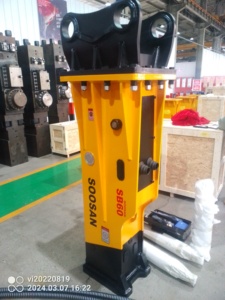 SOOSAN SB 60 Certified <b>Hydraulic</b> <b>Breaker</b> for Excavators 15-18 Tons Core Engine Motor Components Backhoe Loaders 1 Year Warranty - Product Image 4