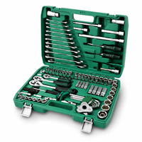 Kit d'outils de réparation automobile de qualité industrielle, 121 pièces, outils à main complets pour mécanicien automobile, coffret de rangement