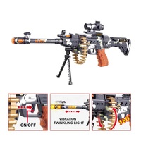 Meilleure vente de pistolets laser super infrarouge b/o tir électrique en plastique sniper enfants pistolet jouet avec lumière et son